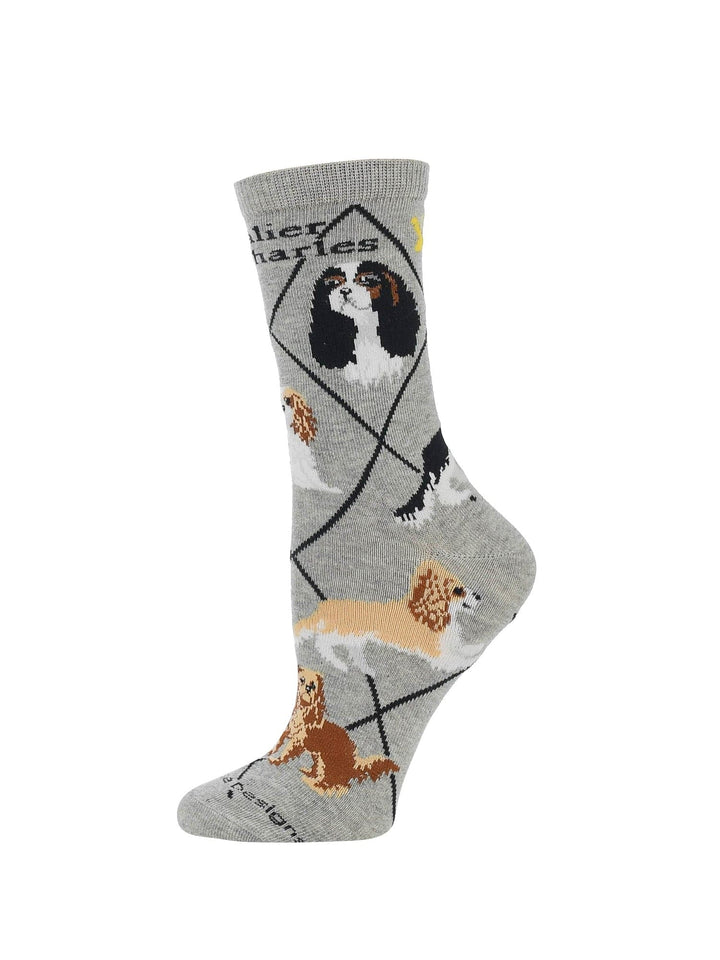 Wheel House Designs socks Cavalier King Charles Spaniel Socks for Women and Men | Perfect Dog Lovers Gift