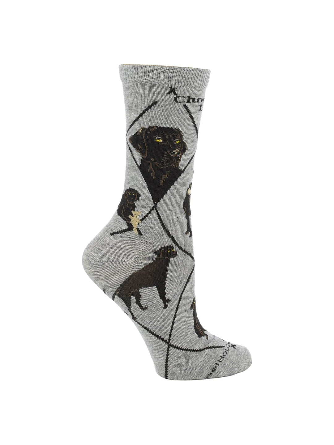 Wheel House Designs socks Chocolate Lab Socks for Women and Men | Perfect Dog Lovers Gift