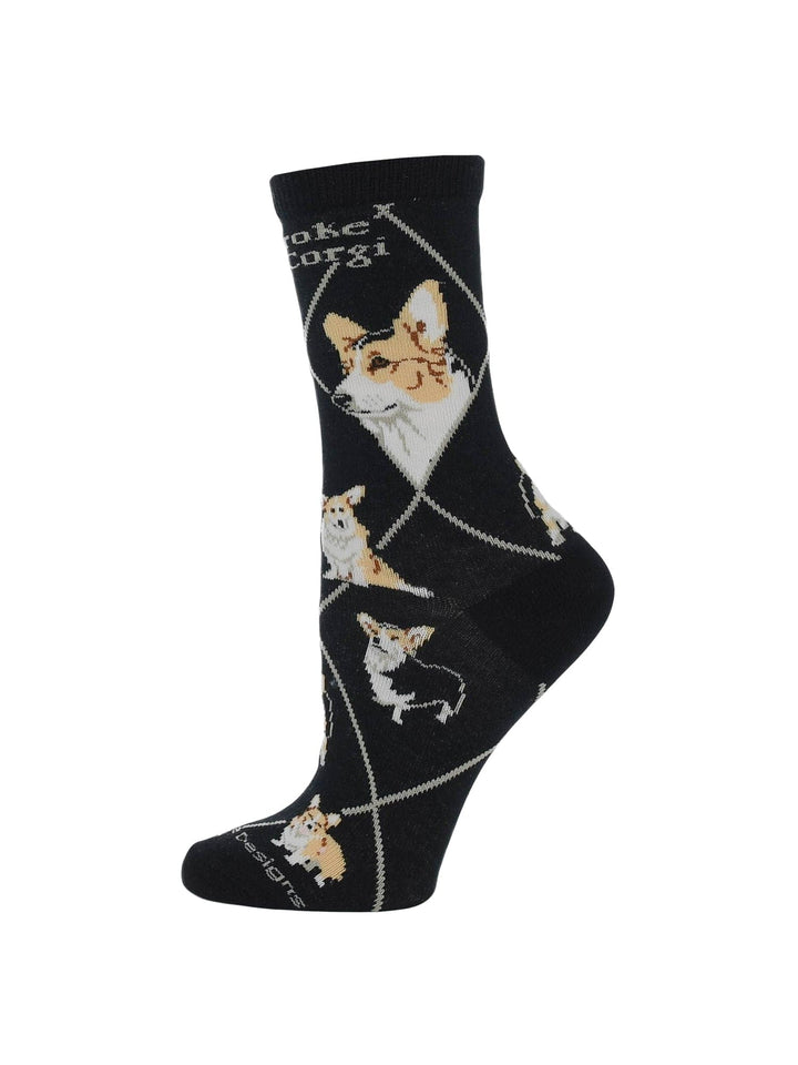 Wheel House Designs socks Corgi Pembroke Crew Socks for Women | Dog Lovers Gift