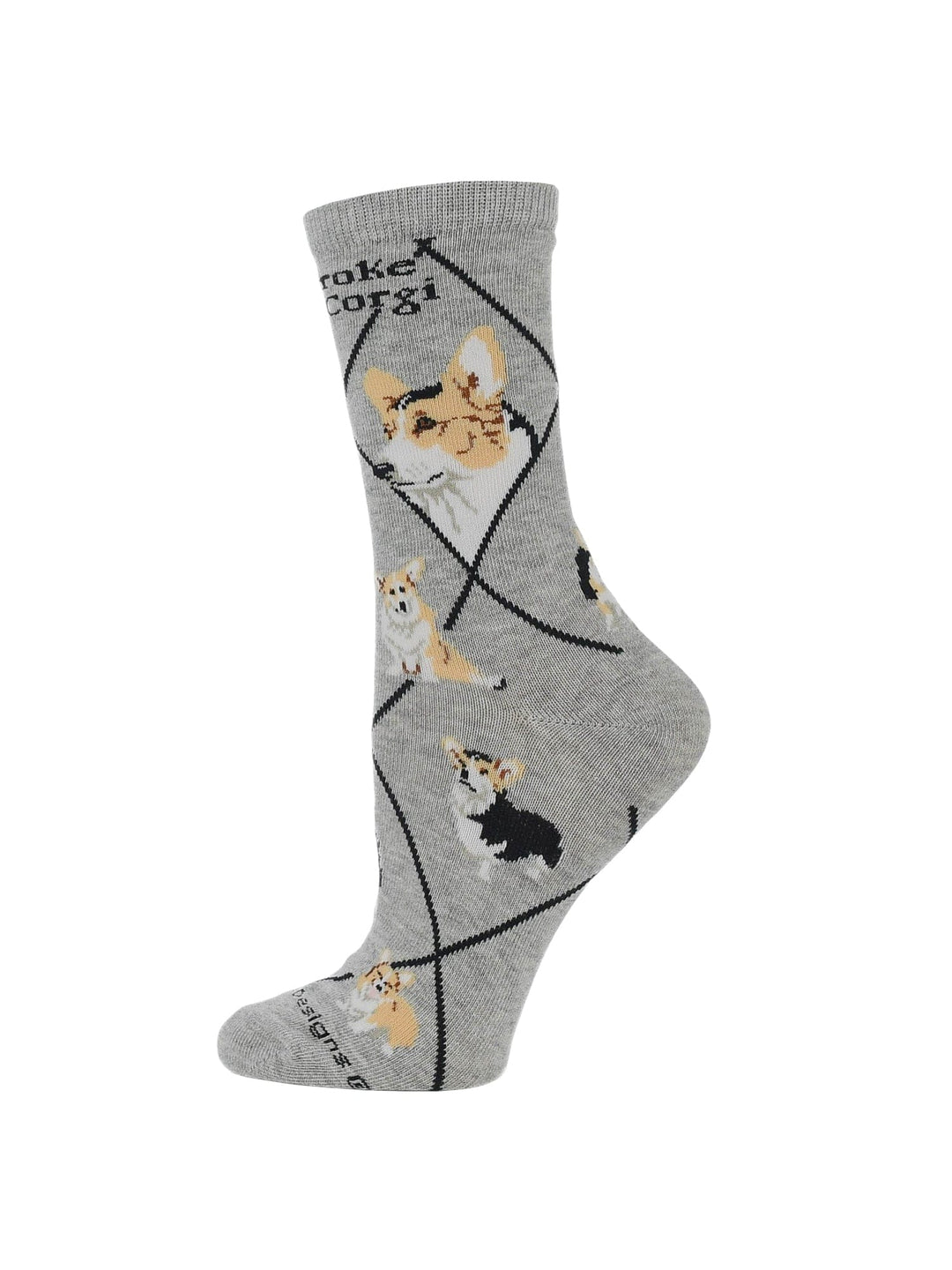 Wheel House Designs socks Corgi Pembroke Crew Socks for Women | Dog Lovers Gift