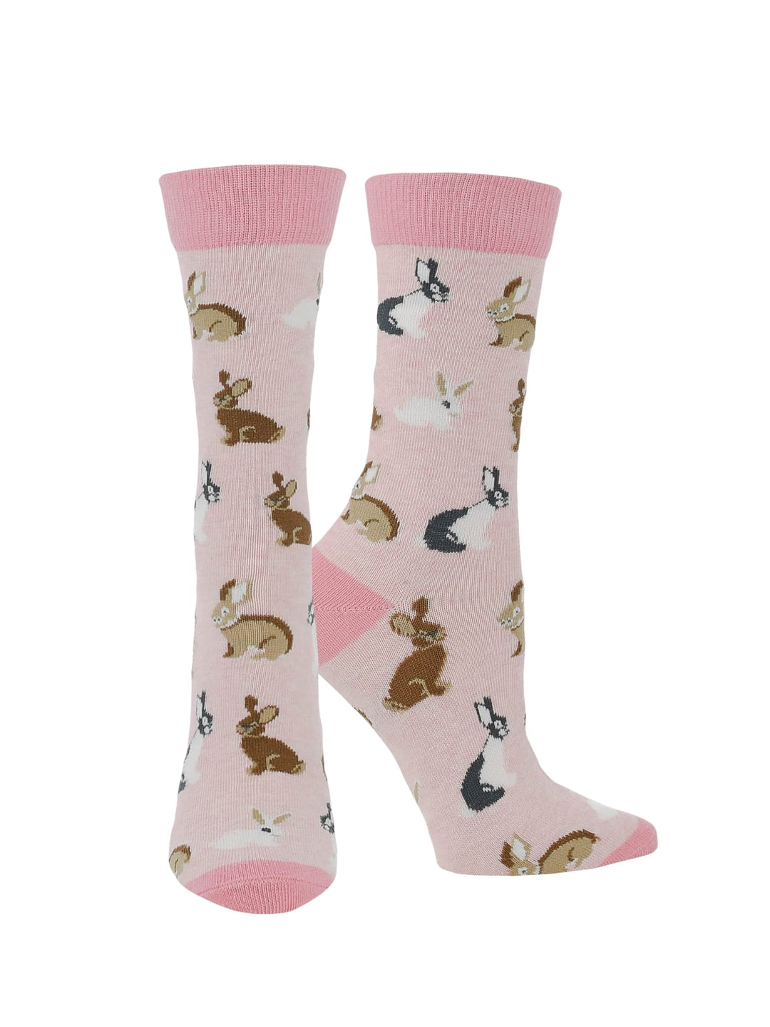 Wheel House Designs socks Cute Bunny Socks for Women | Bunny Rabbit Crew Socks | 1-Pack/2-Pack