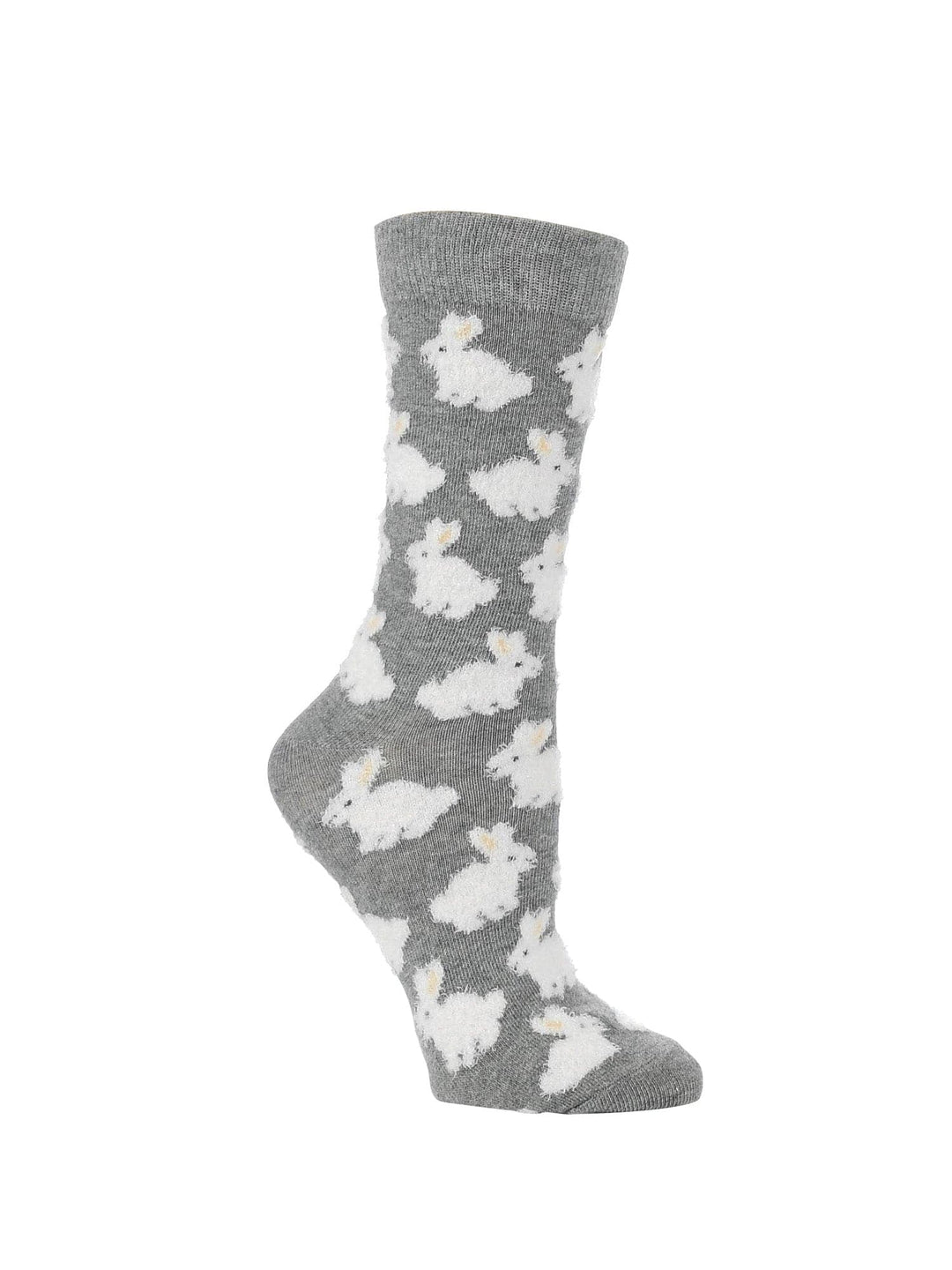 Wheel House Designs socks Cute Fuzzy Bunny Socks for Women | Fuzzy Bunny Rabbit Crew Socks|1-Pack/2-Pack