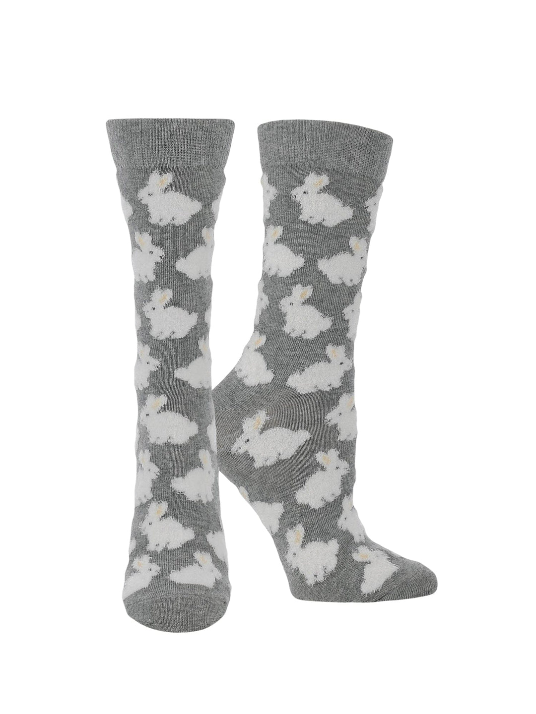 Wheel House Designs socks Cute Fuzzy Bunny Socks for Women | Fuzzy Bunny Rabbit Crew Socks|1-Pack/2-Pack