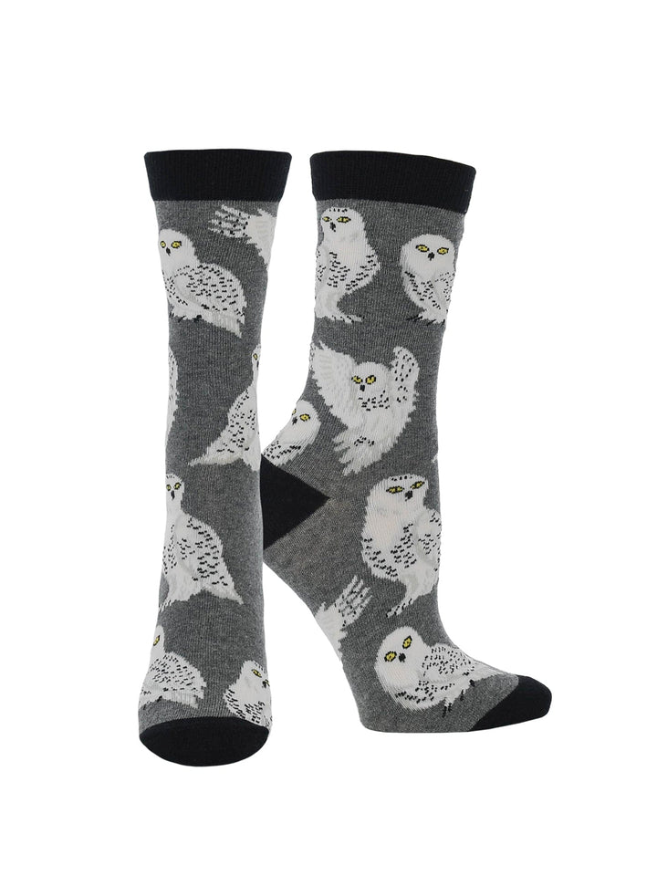 Wheel House Designs socks Dark Gray / Medium Owl Socks Perfect Bird Lovers Gift