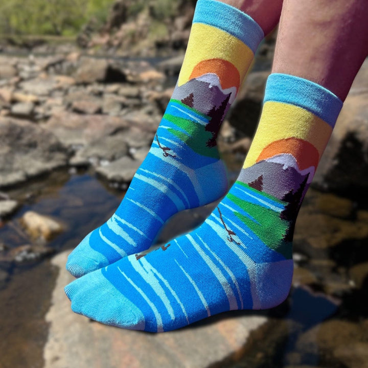 Wheel House Designs socks Fly Fishing Socks Gift Perfect Fly Fishing Lover Gift