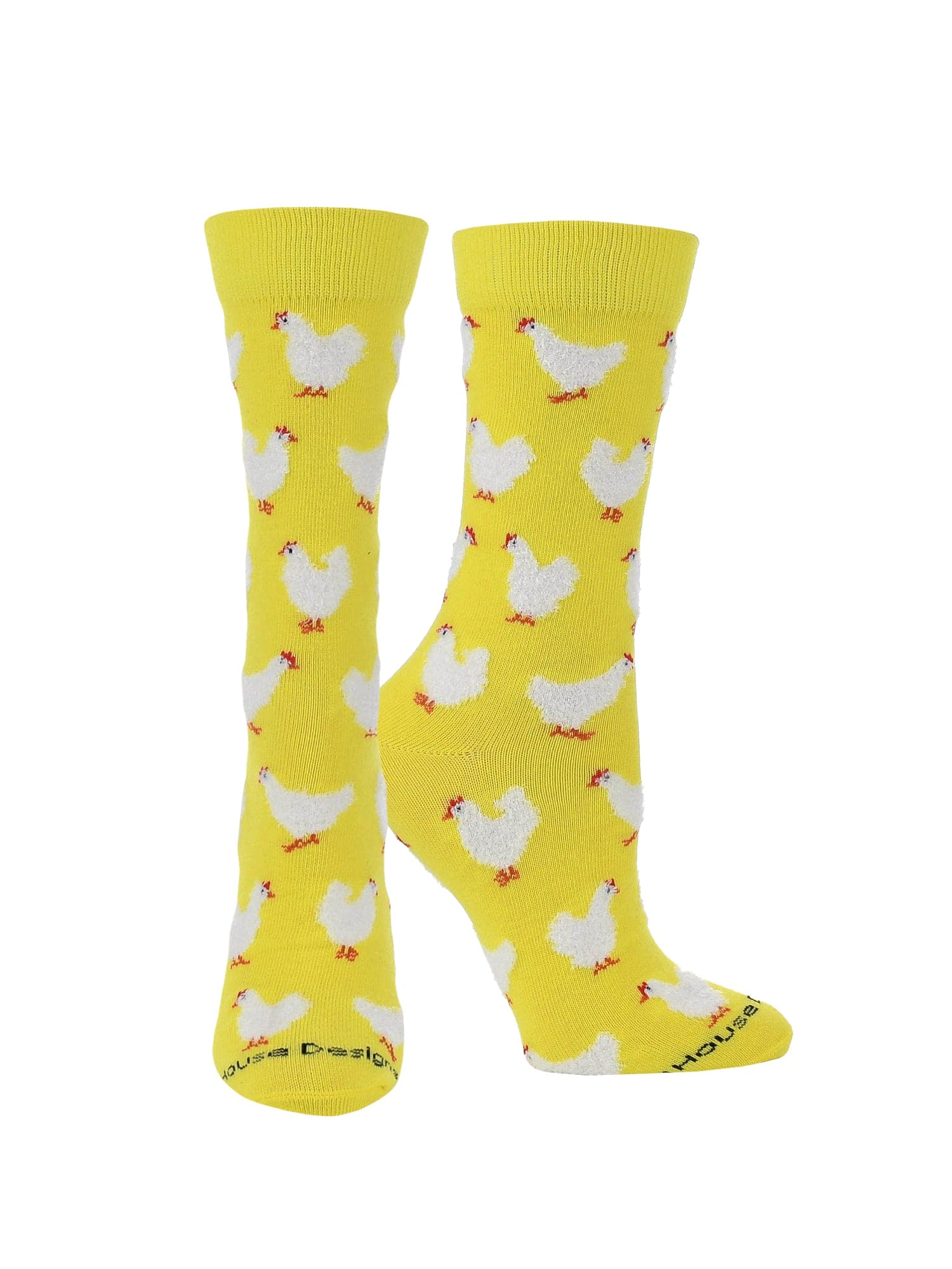 Wheel House Designs socks Fuzzy Chicken Socks | Cute Chicken Socks for Women | Crew Length|1-Pack/2-Pack