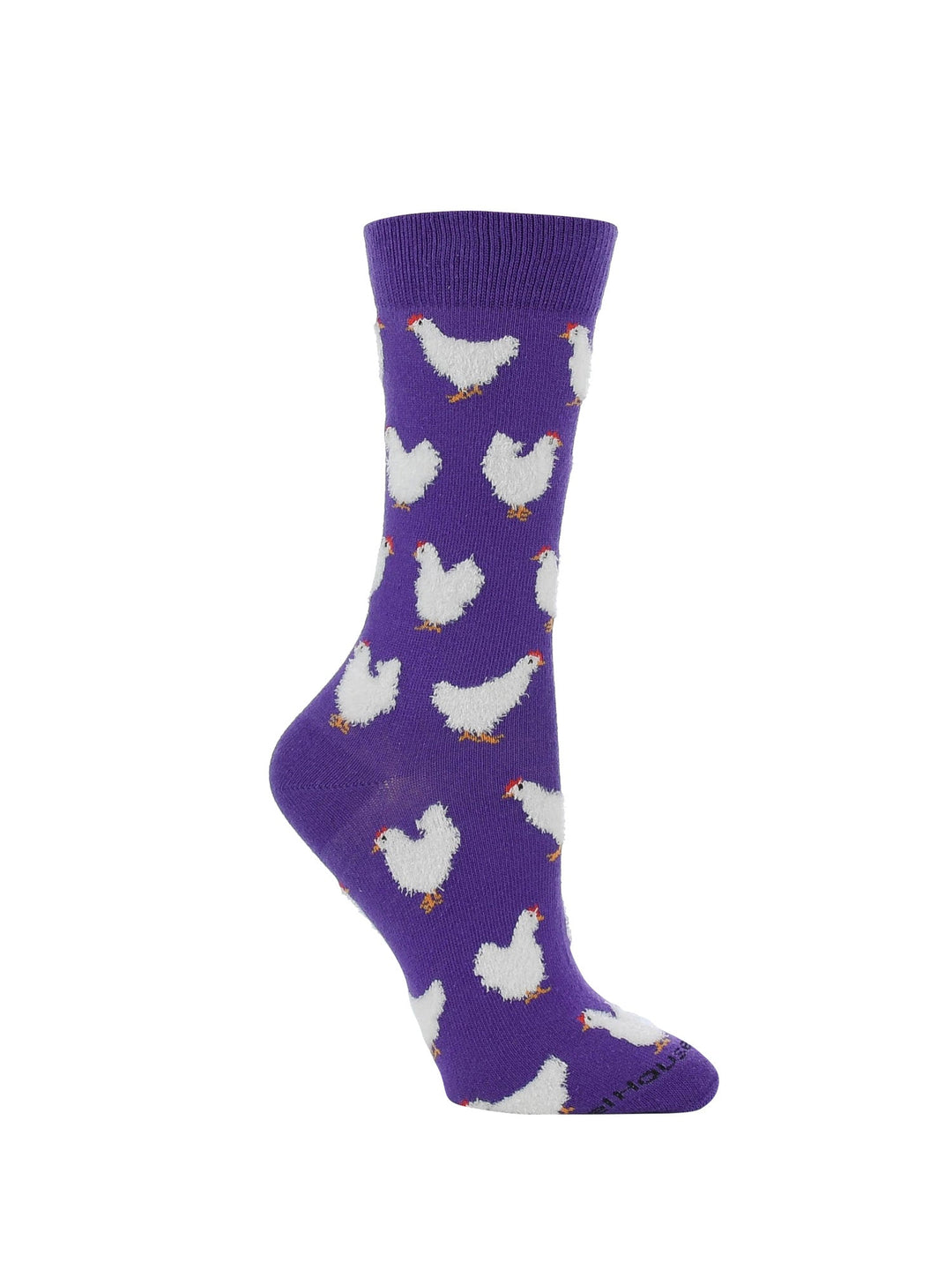 Wheel House Designs socks Fuzzy Chicken Socks | Cute Chicken Socks for Women | Crew Length|1-Pack/2-Pack