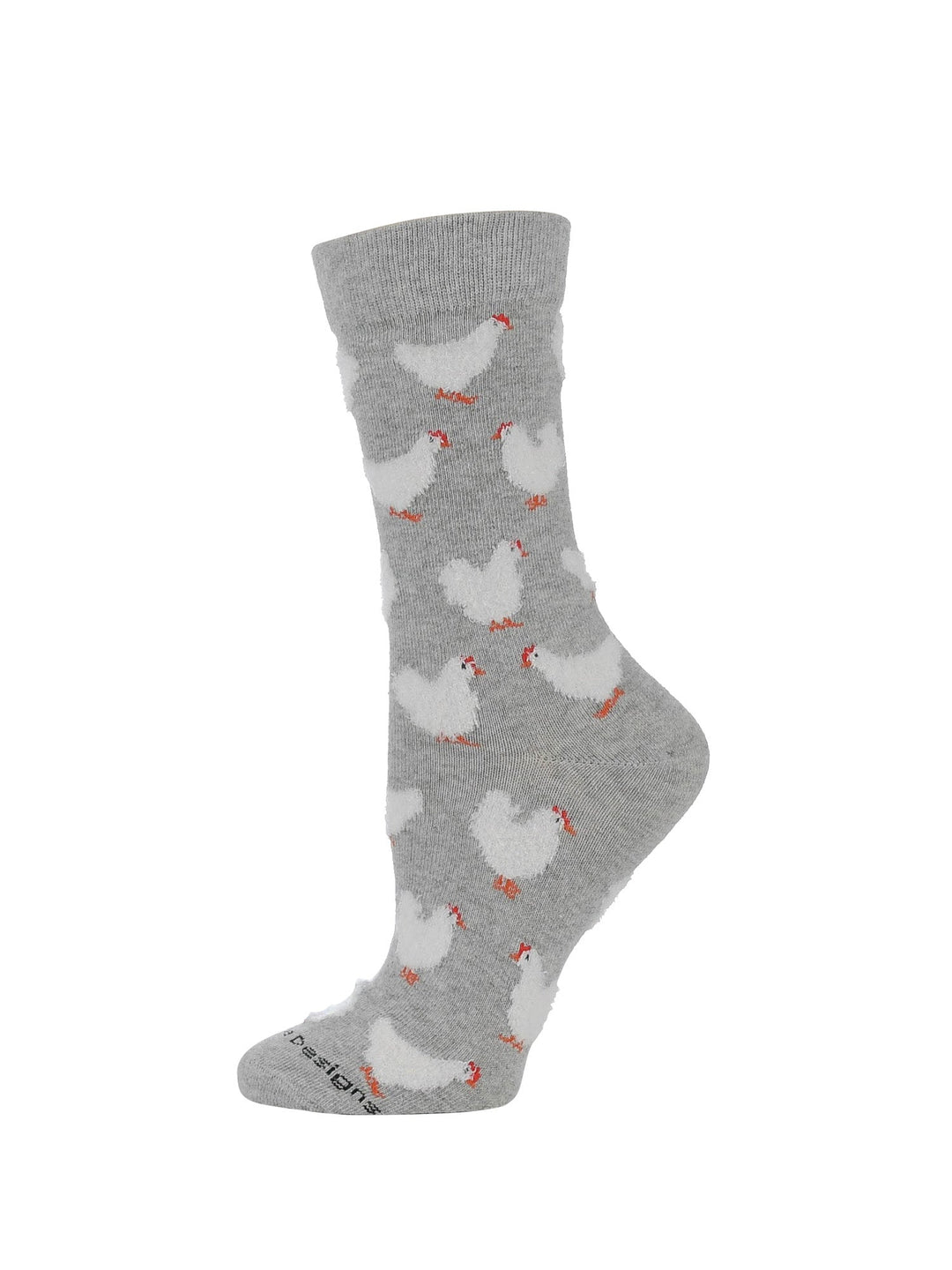 Fuzzy Chicken Socks | Cute Chicken Socks for Women | Crew Length | 1-Pack/2-Pack