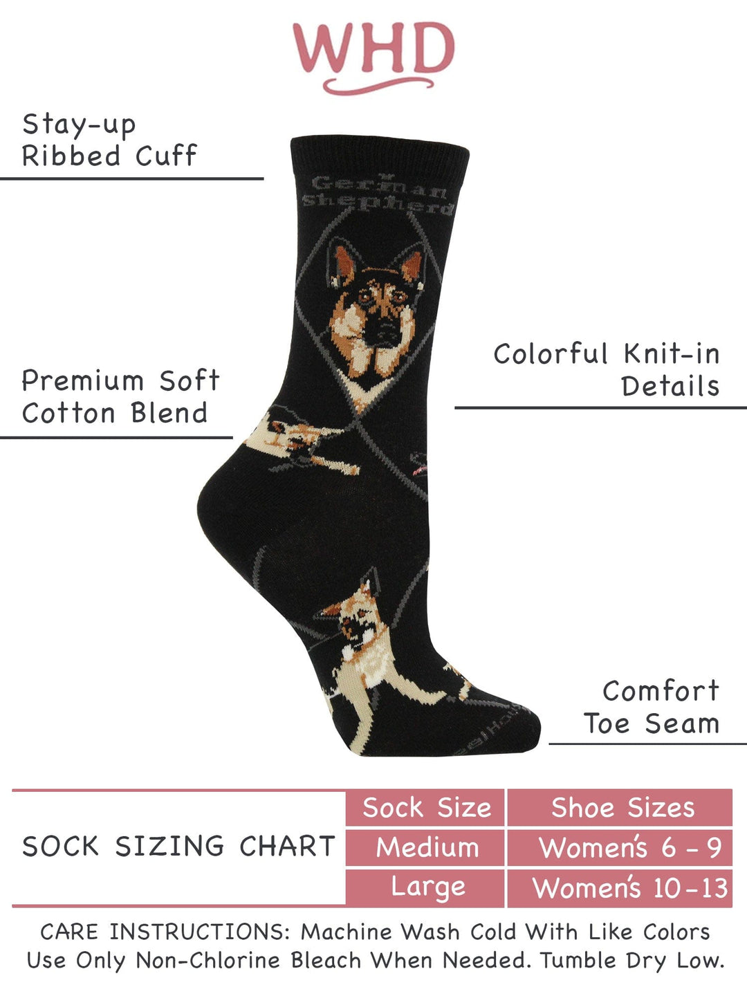 Wheel House Designs socks German Shepherd Socks for Women | Perfect Dog Lovers Gift