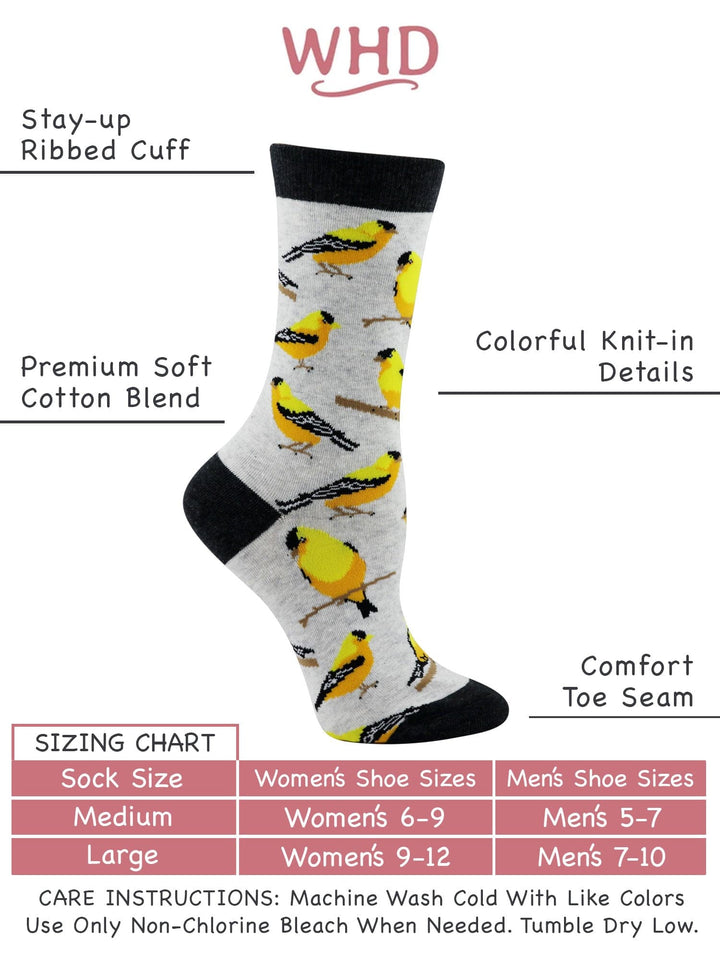 Wheel House Designs socks Goldfinch Socks Perfect Bird Lovers Gift
