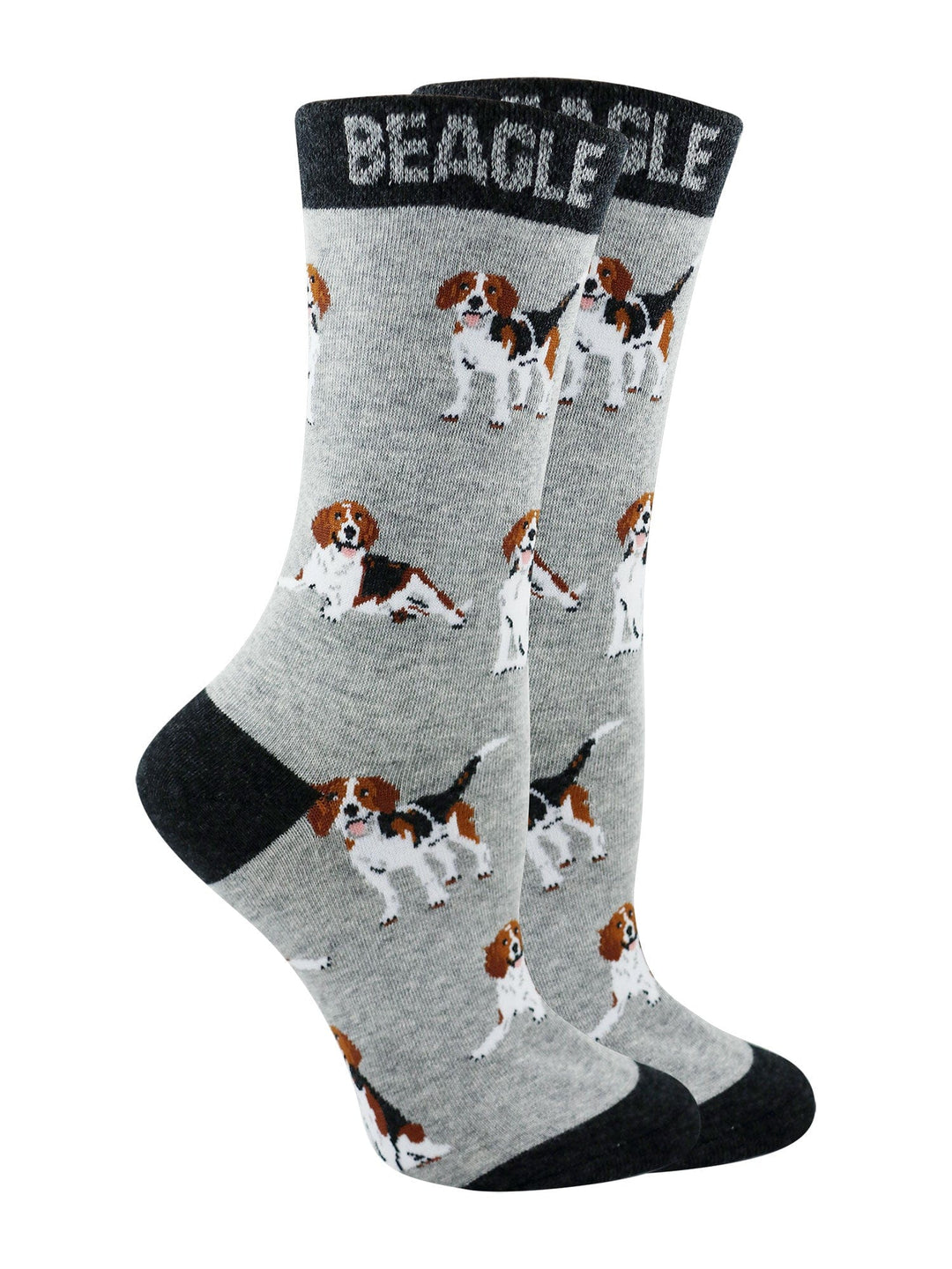 Wheel House Designs socks Gray/Black / Medium Beagle Socks for Women and Men | Perfect Dog Lovers Gift