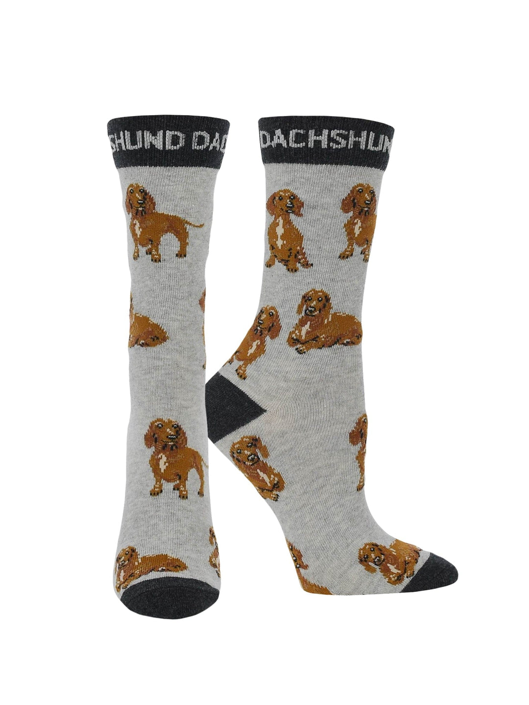 Wheel House Designs socks Gray/Black / Medium Dachshund Socks for Women | Perfect Dog Lovers Gift