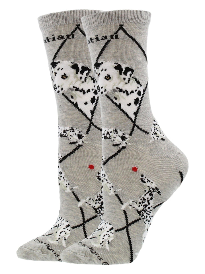 Wheel House Designs socks Gray Heather / Medium Dalmatian Socks Perfect Dog Lovers Gift