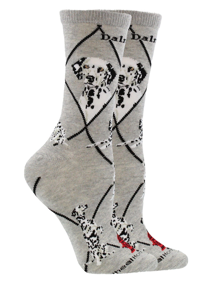 Wheel House Designs socks Gray Heather / Medium Dalmatian Socks Perfect Dog Lovers Gift