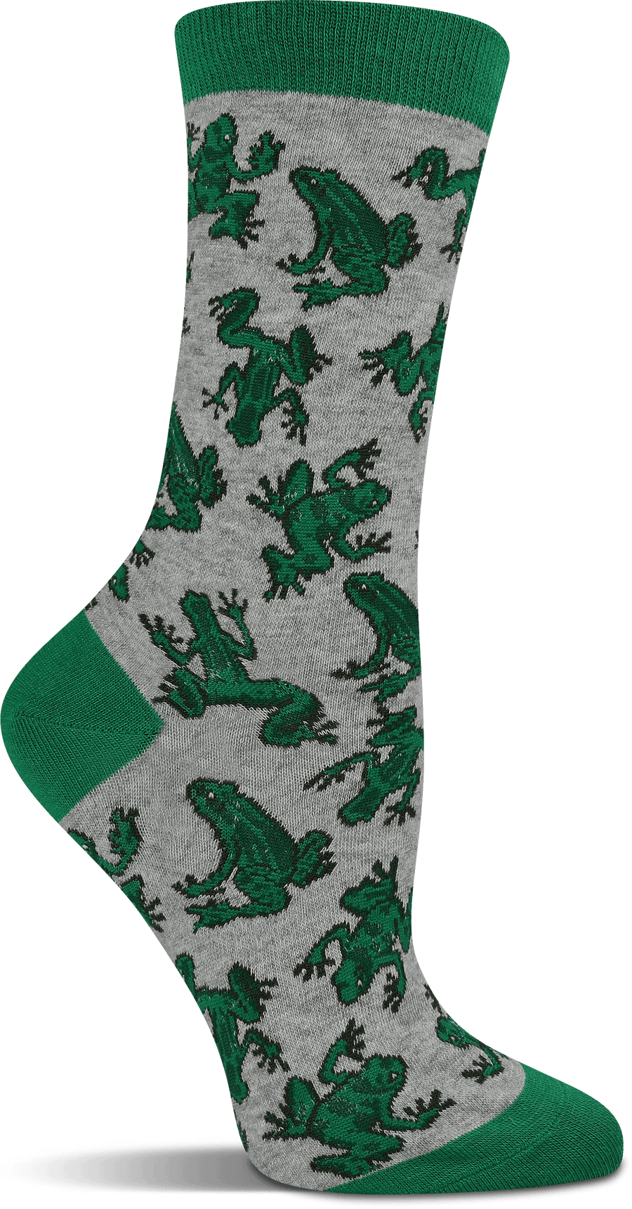 Wheel House Designs socks Gray Heather / Medium Frog Socks Perfect Animal Lovers Gift