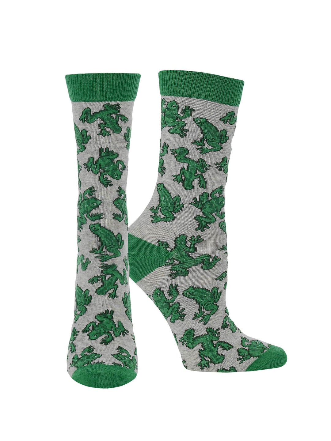 Wheel House Designs socks Gray Heather / Medium Frog Socks Perfect Animal Lovers Gift