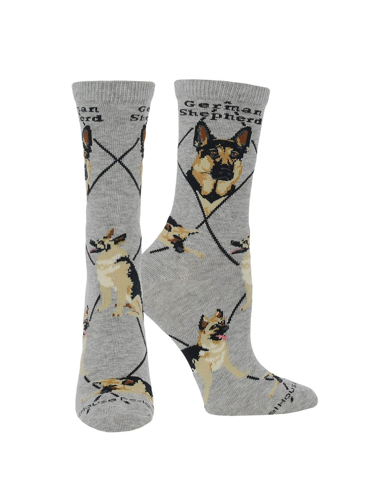Wheel House Designs socks Gray / Large German Shepherd Socks for Women | Perfect Dog Lovers Gift