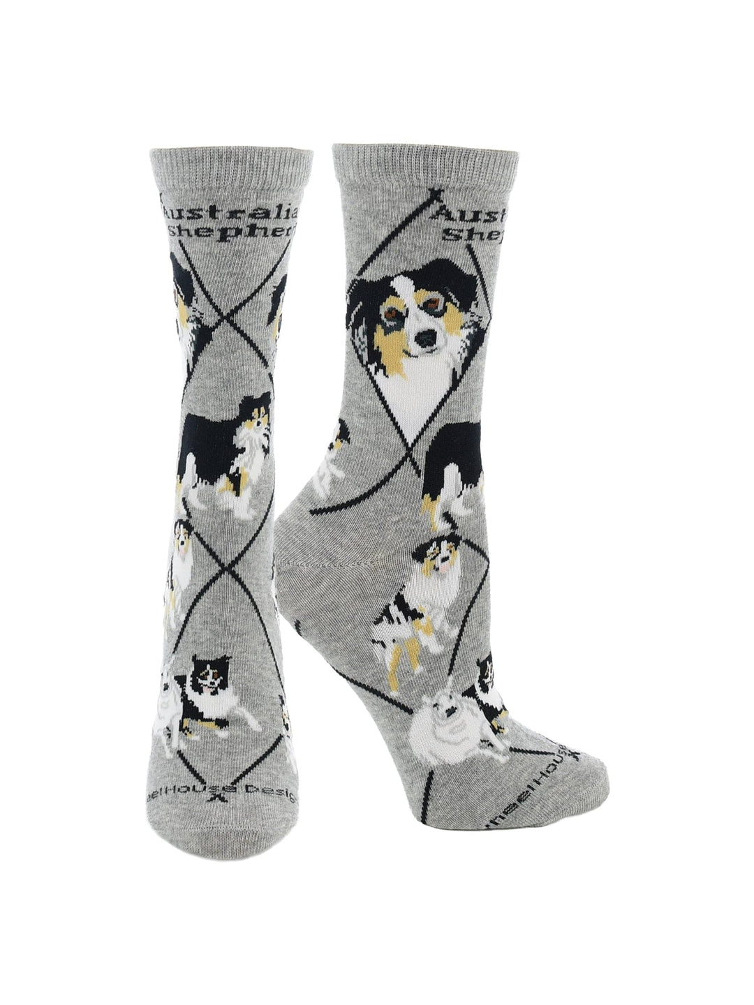 Wheel House Designs socks Gray / Medium Australian Shepherd Socks for Women and Men | Perfect Dog Lovers Gift