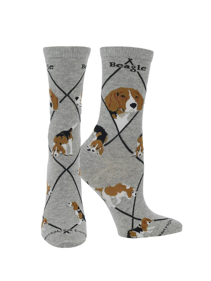 Wheel House Designs socks Gray / Medium Beagle Socks for Women and Men | Perfect Dog Lovers Gift