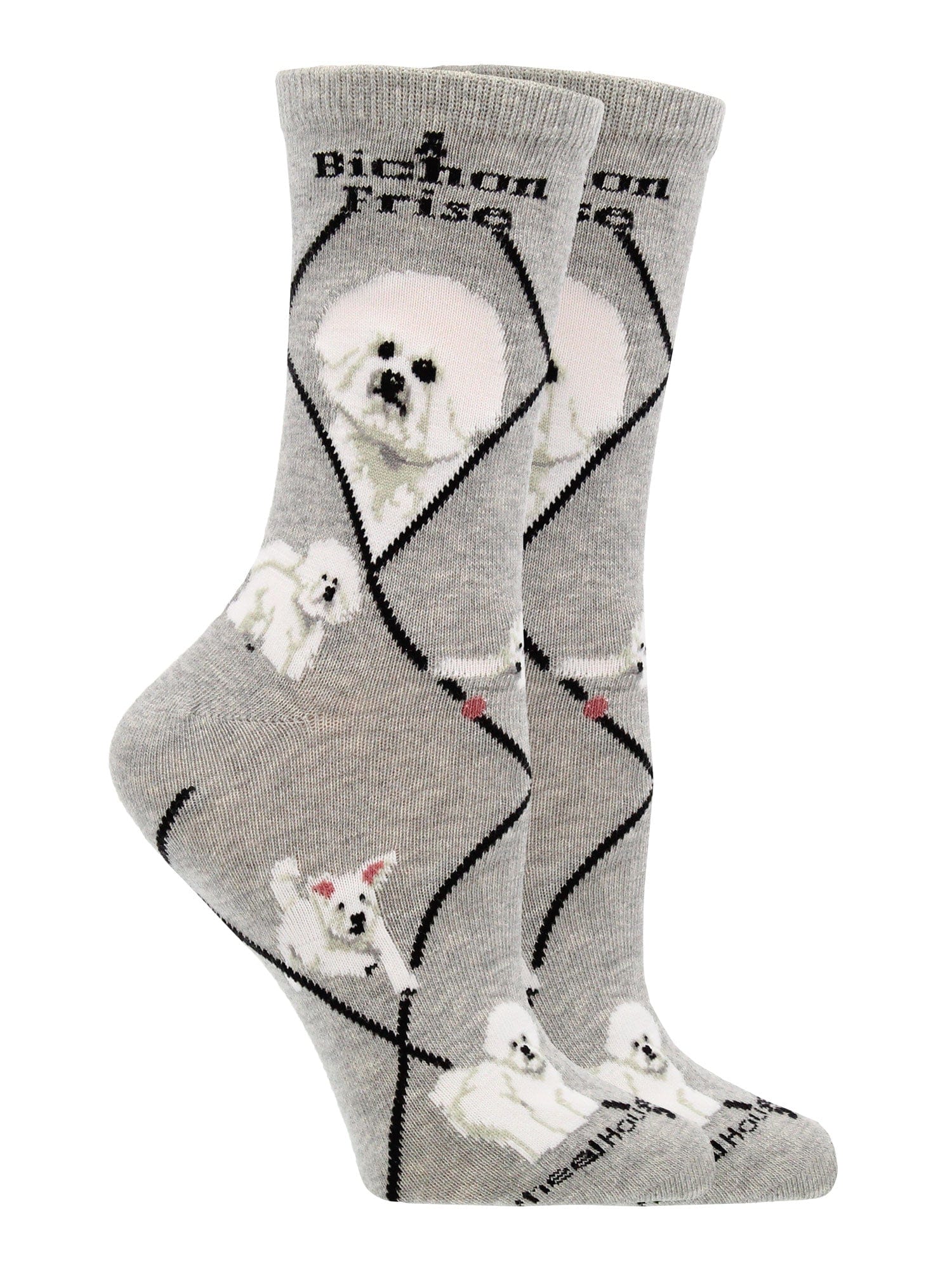 Wheel House Designs socks Gray / Medium Bichon Socks Perfect Dog Lovers Gift