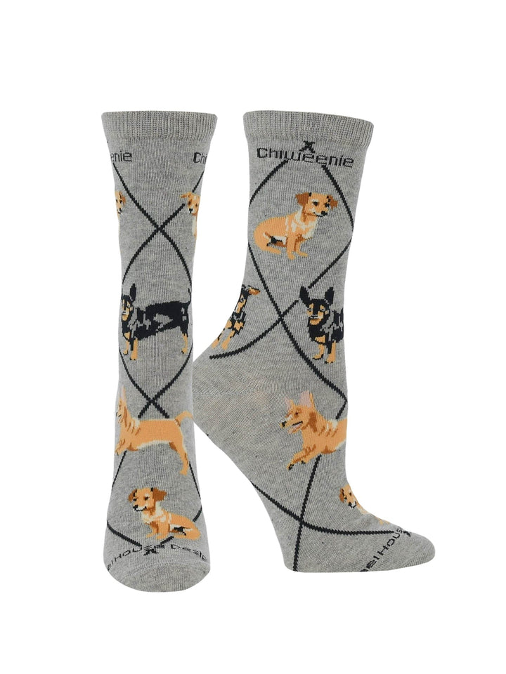 Wheel House Designs socks Gray / Medium Chiweenie Socks Perfect Dog Lovers Gift