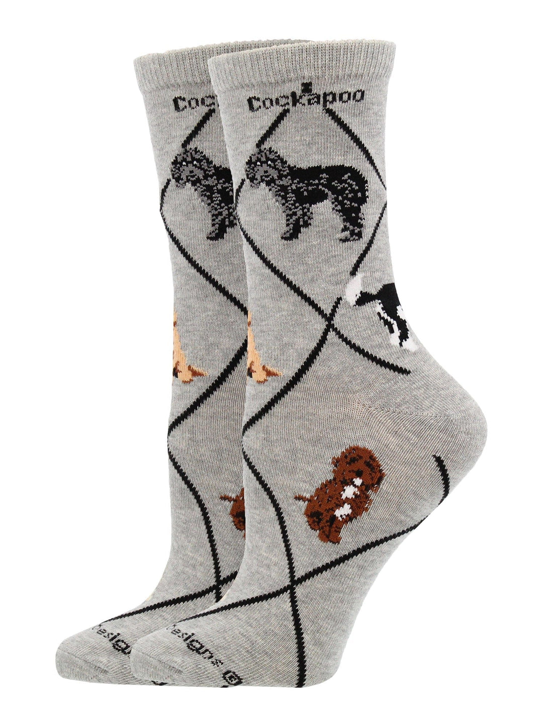 Wheel House Designs socks Gray / Medium Cockapoo Socks Perfect Dog Lovers Gift