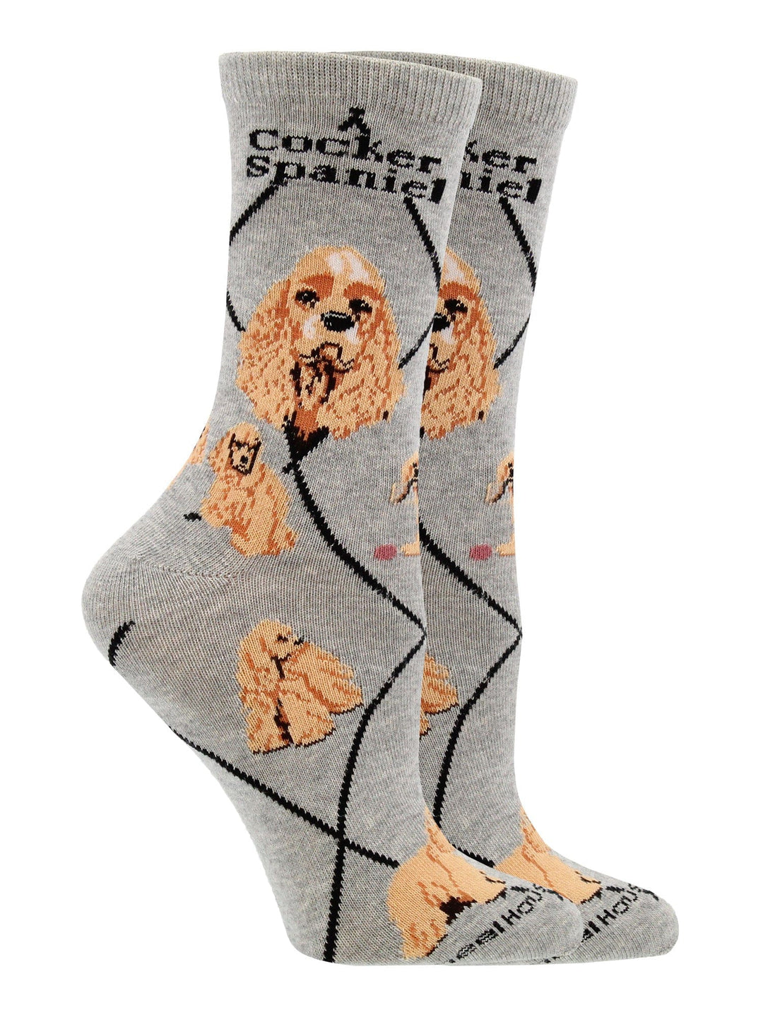 Wheel House Designs socks Gray / Medium Cocker Spaniel Socks Perfect Dog Lovers Gift