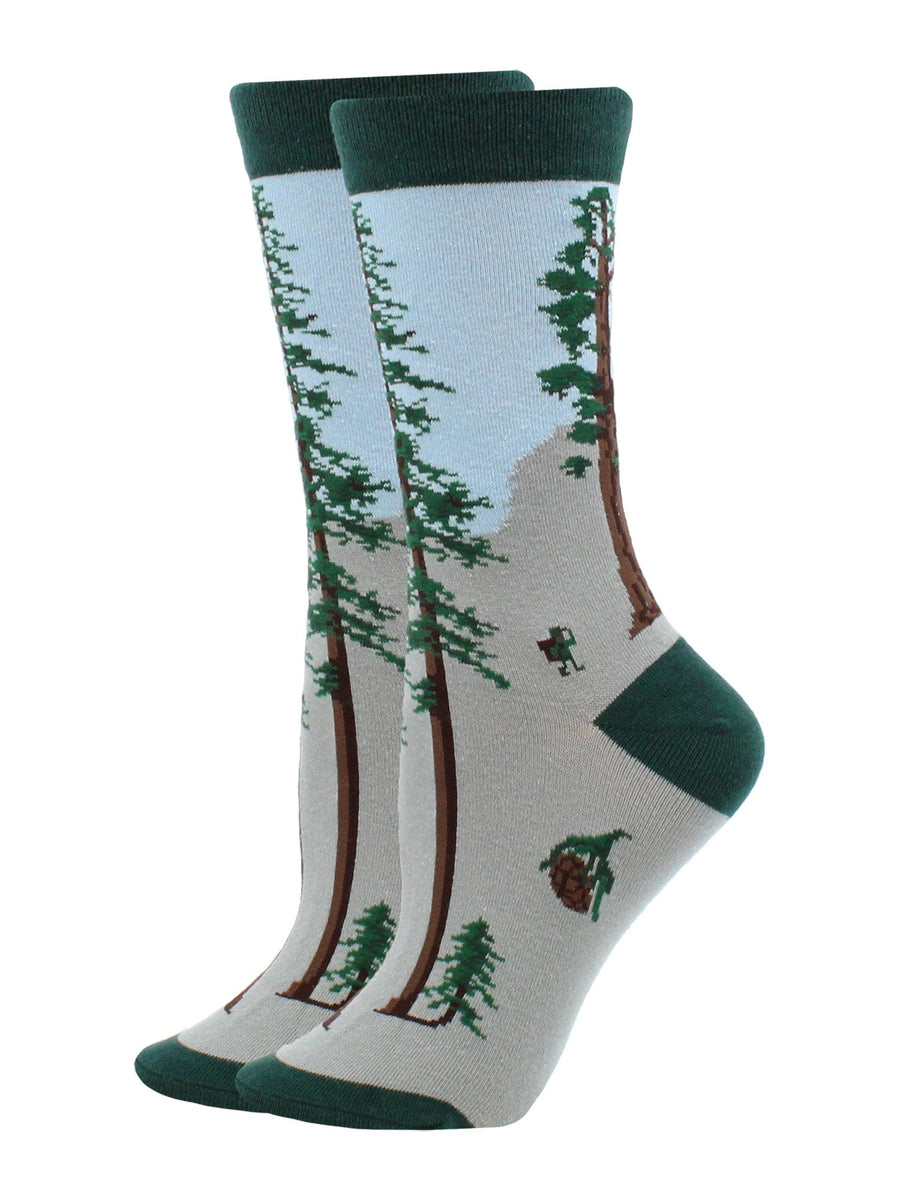 Wheel House Designs socks Gray / Medium Conifer Tree Socks Perfect Tree Lovers Gift
