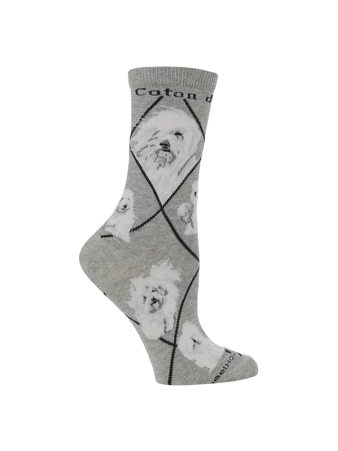Wheel House Designs socks Gray / Medium Coton de Tulear Socks Perfect Dog Lovers Gift