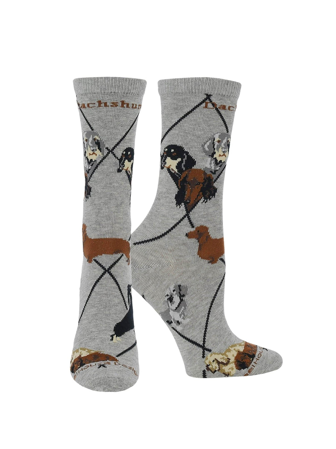 Wheel House Designs socks Gray / Medium Dachshund Socks for Women | Perfect Dog Lovers Gift