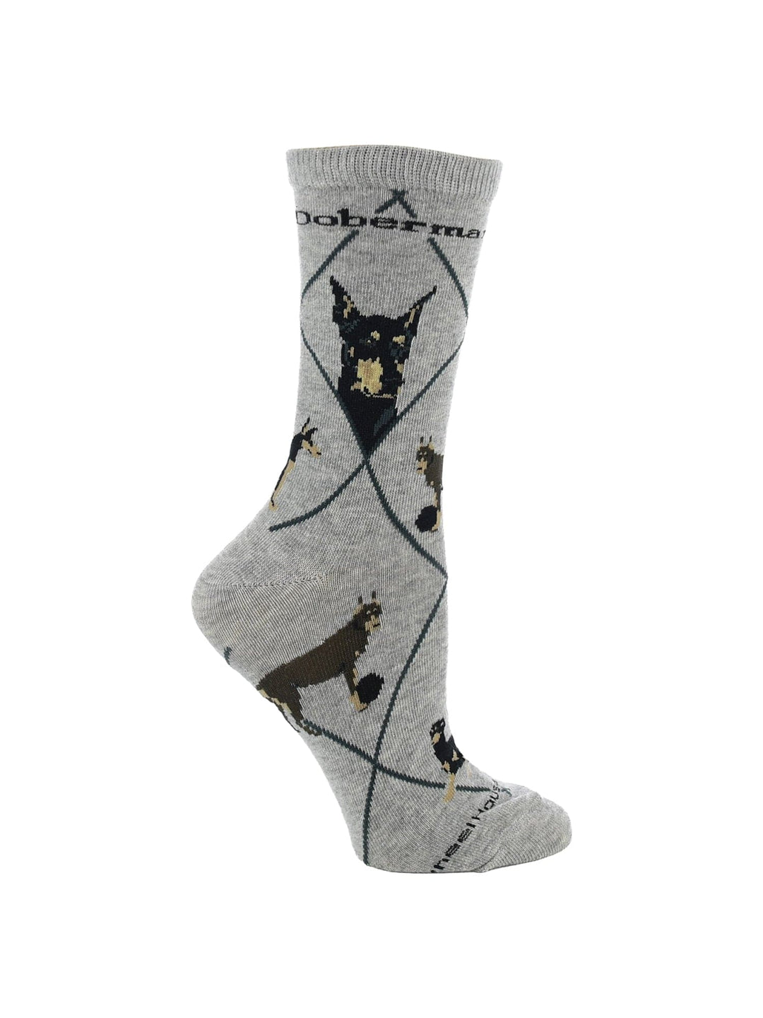 Wheel House Designs socks Gray / Medium Doberman Pinscher Socks Perfect Dog Lovers Gift
