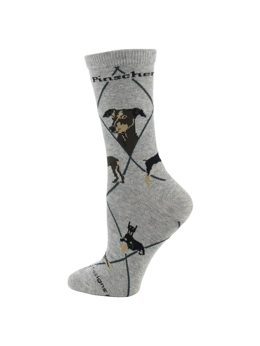 Wheel House Designs socks Gray / Medium Doberman Pinscher Socks Perfect Dog Lovers Gift