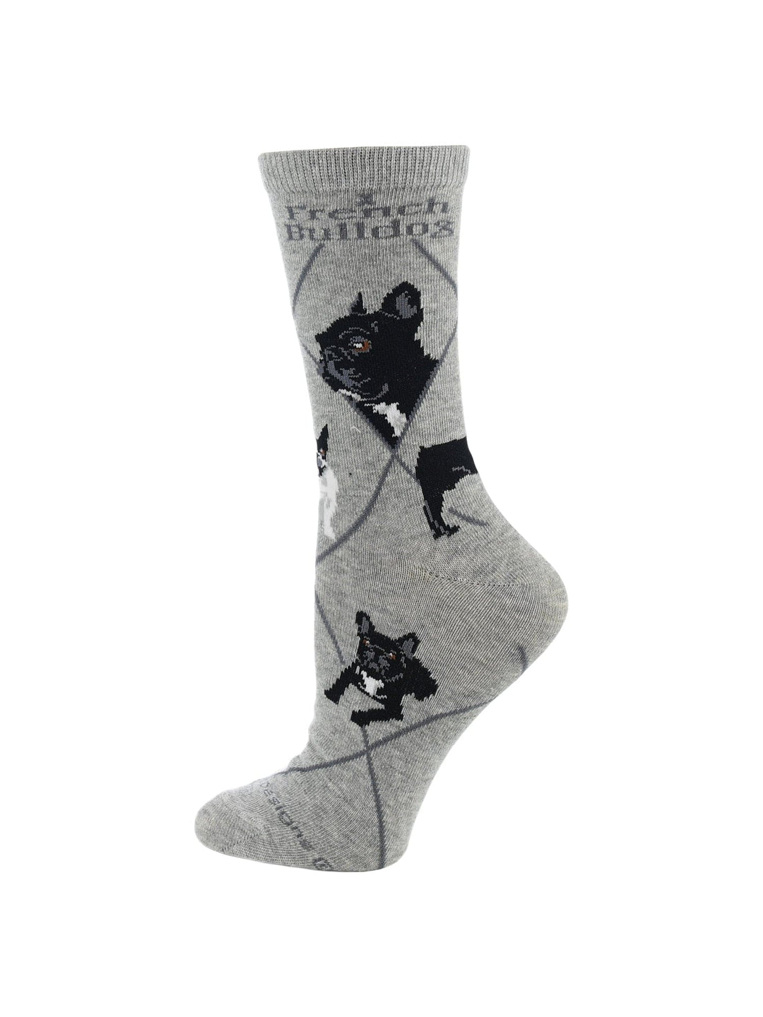 Wheel House Designs socks Gray / Medium French Bulldog Socks for Women | Perfect Dog Lovers Gift