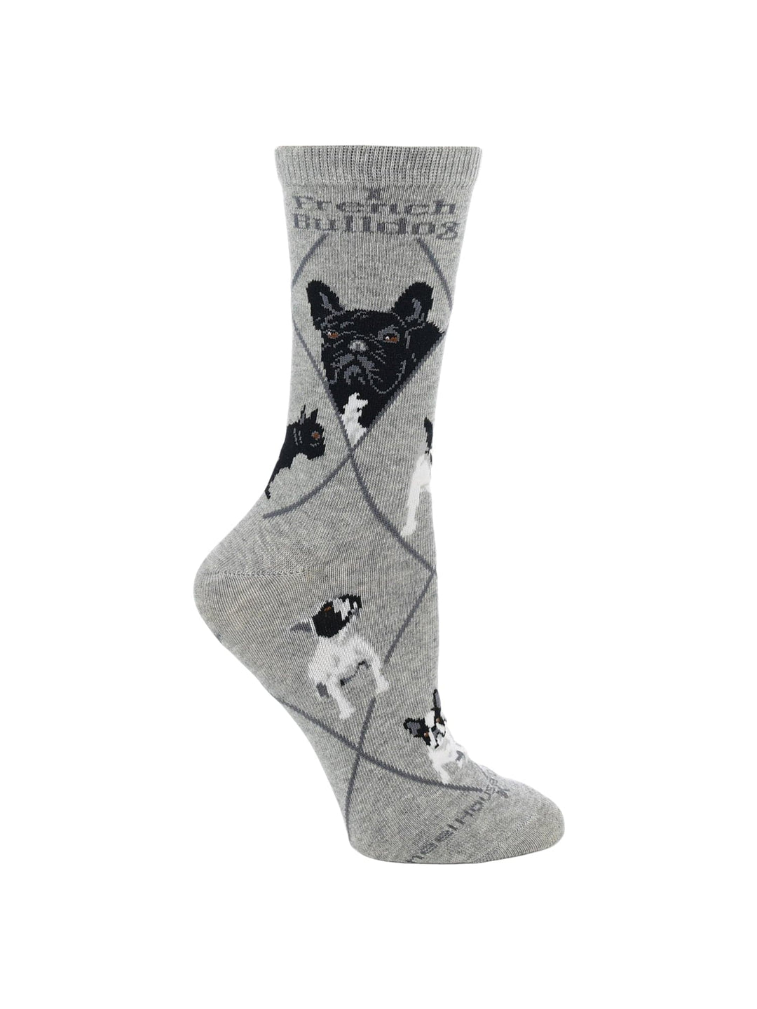 Wheel House Designs socks Gray / Medium French Bulldog Socks for Women | Perfect Dog Lovers Gift