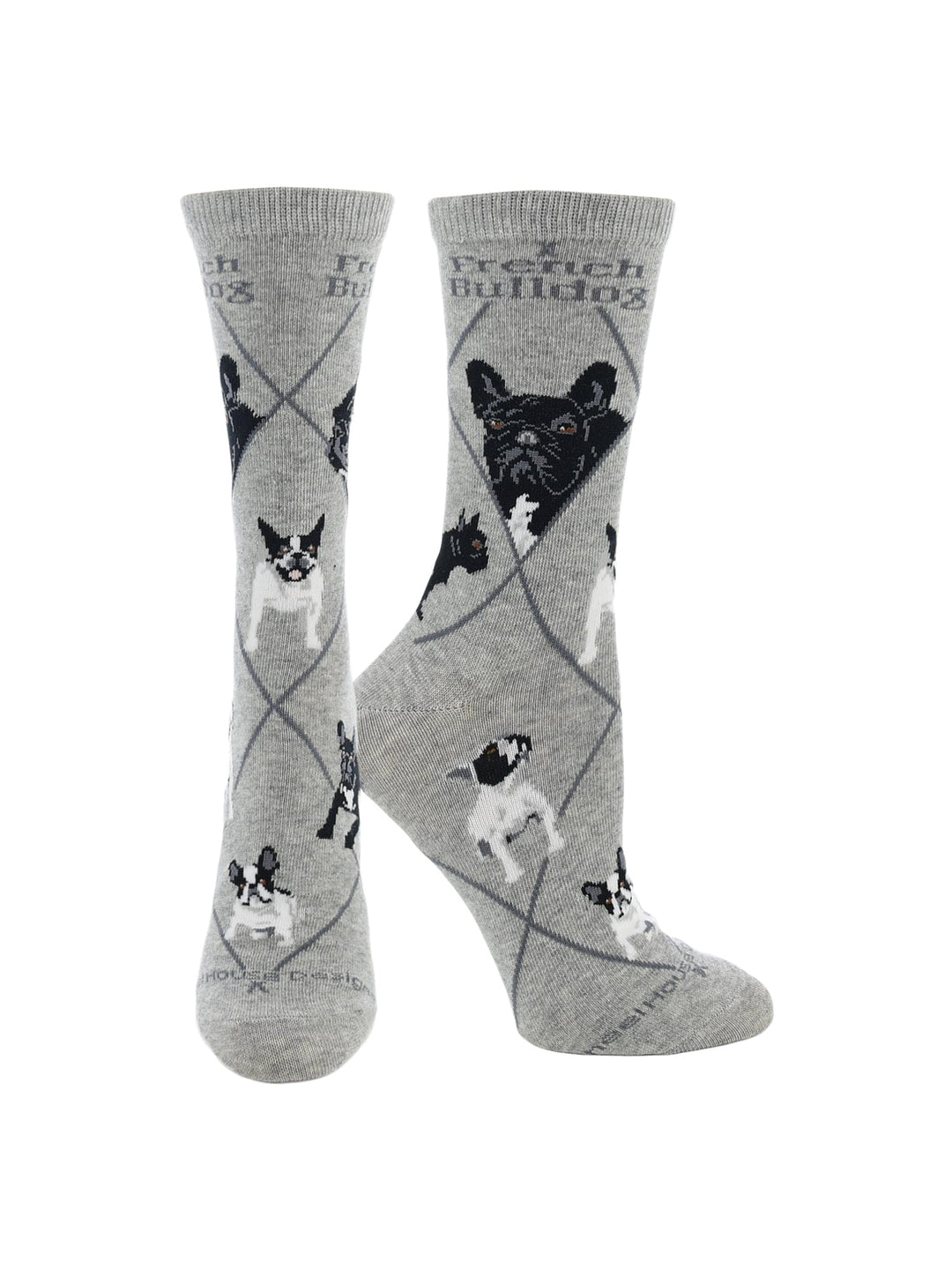 Wheel House Designs socks Gray / Medium French Bulldog Socks for Women | Perfect Dog Lovers Gift