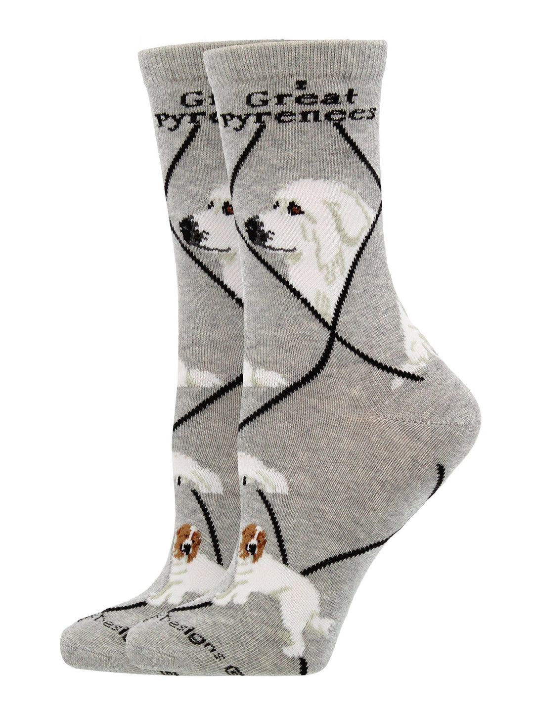 Wheel House Designs socks Gray / Medium Great Pyrenees Socks Perfect Dog Lovers Gift
