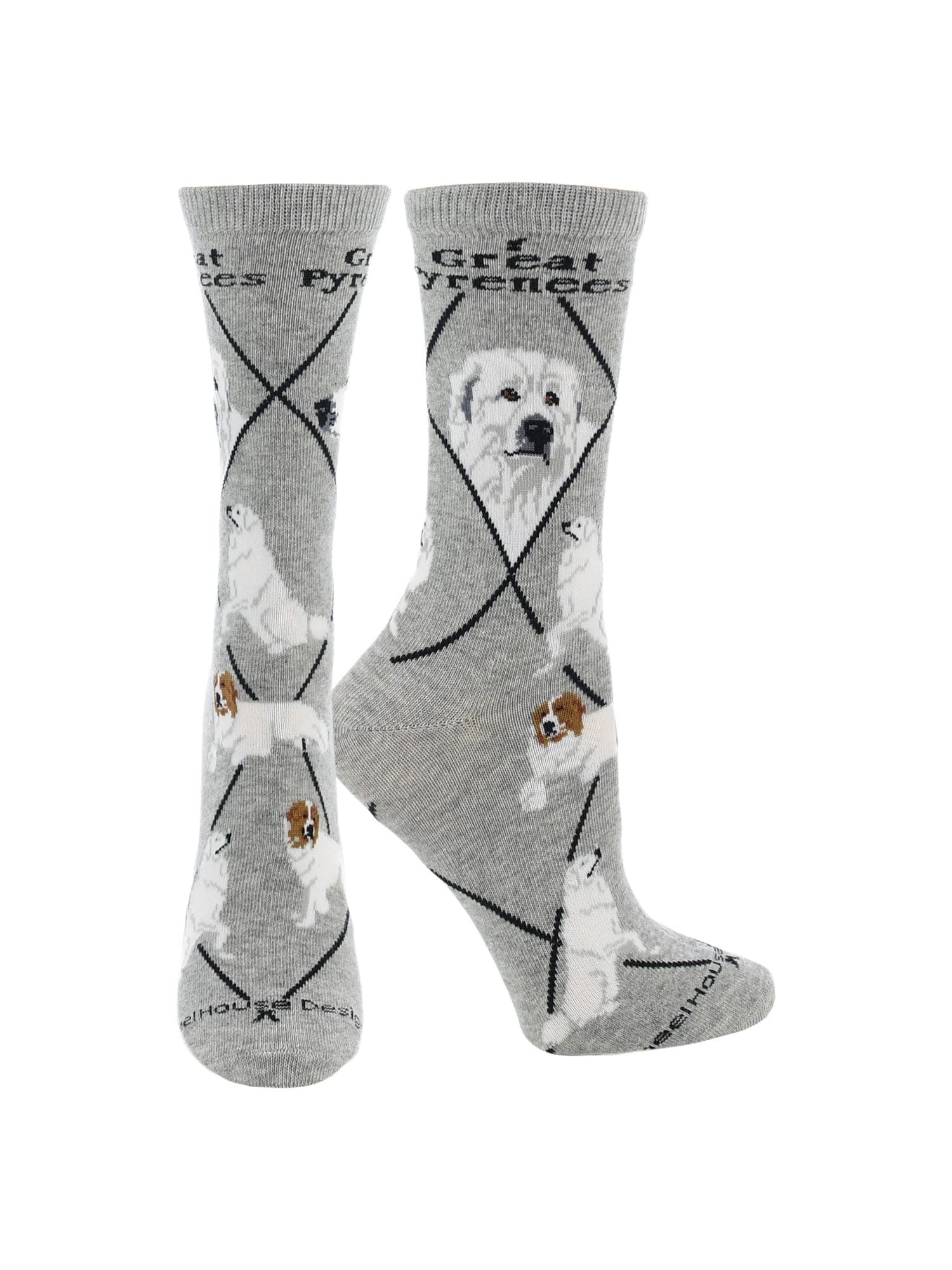 Wheel House Designs socks Gray / Medium Great Pyrenees Socks Perfect Dog Lovers Gift