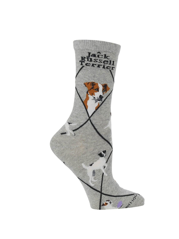 Wheel House Designs socks Gray / Medium Jack Russell Terrier Socks Perfect Dog Lovers Gift