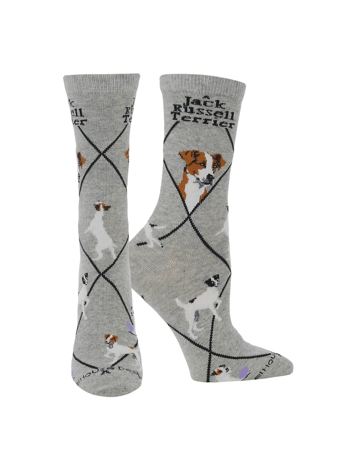 Wheel House Designs socks Gray / Medium Jack Russell Terrier Socks Perfect Dog Lovers Gift
