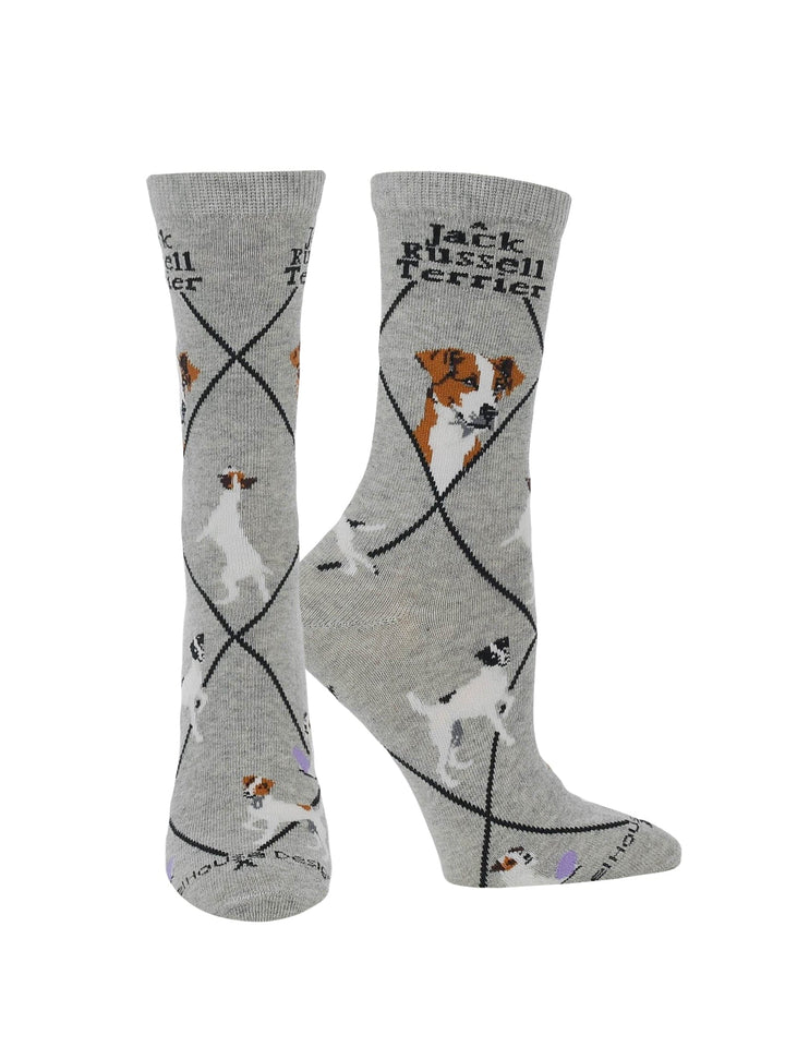Wheel House Designs socks Gray / Medium Jack Russell Terrier Socks Perfect Dog Lovers Gift