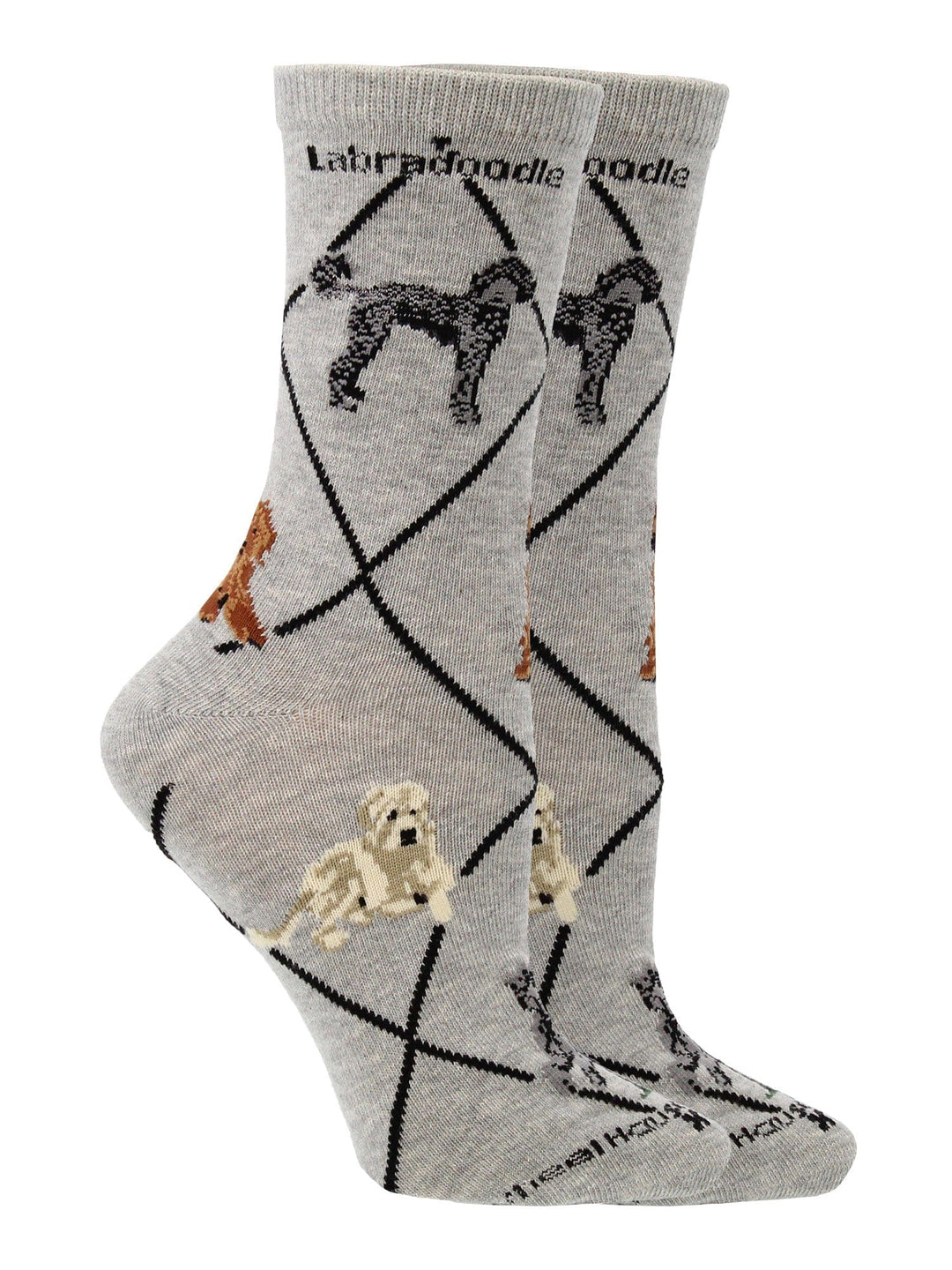 Wheel House Designs socks Gray / Medium Labradoodle Socks for Women and Men | Perfect Dog Lovers Gift