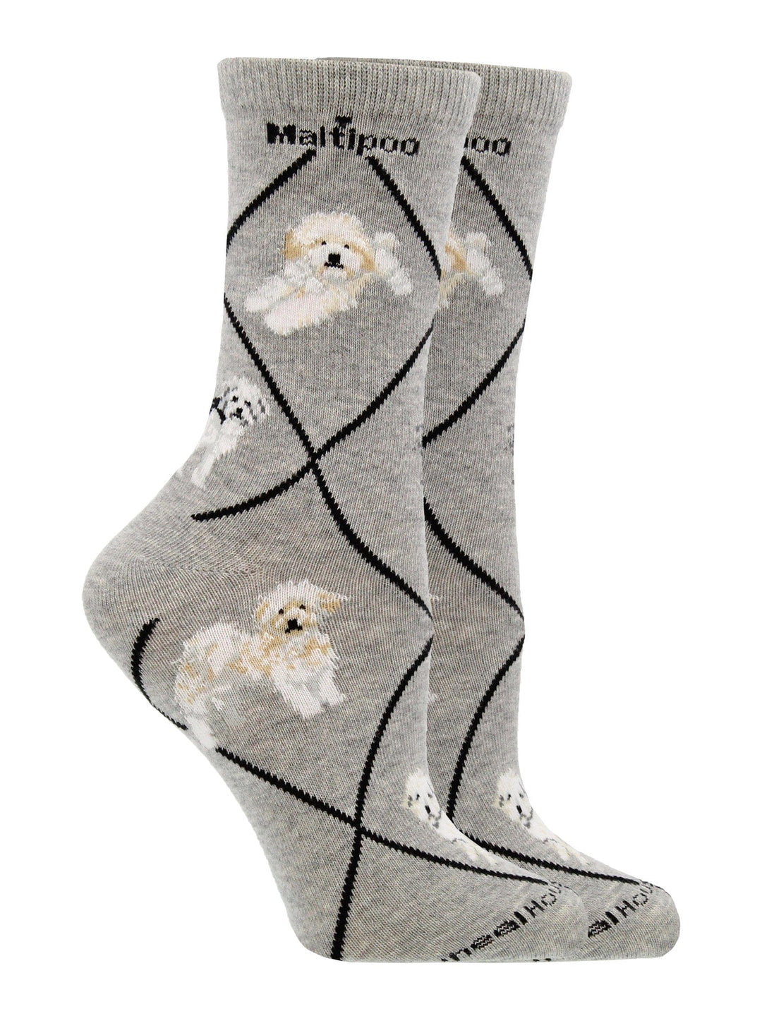 Wheel House Designs socks Gray / Medium Maltipoo Socks Perfect Dog Lovers Gift