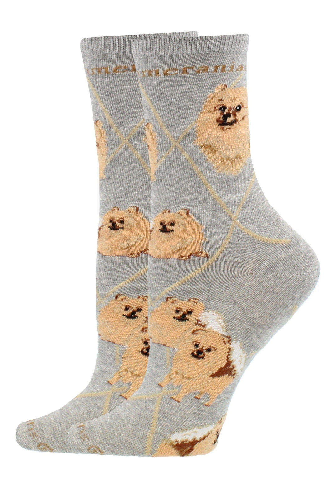 Wheel House Designs socks Gray / Medium Pomeranian Socks Perfect Dog Lovers Gift