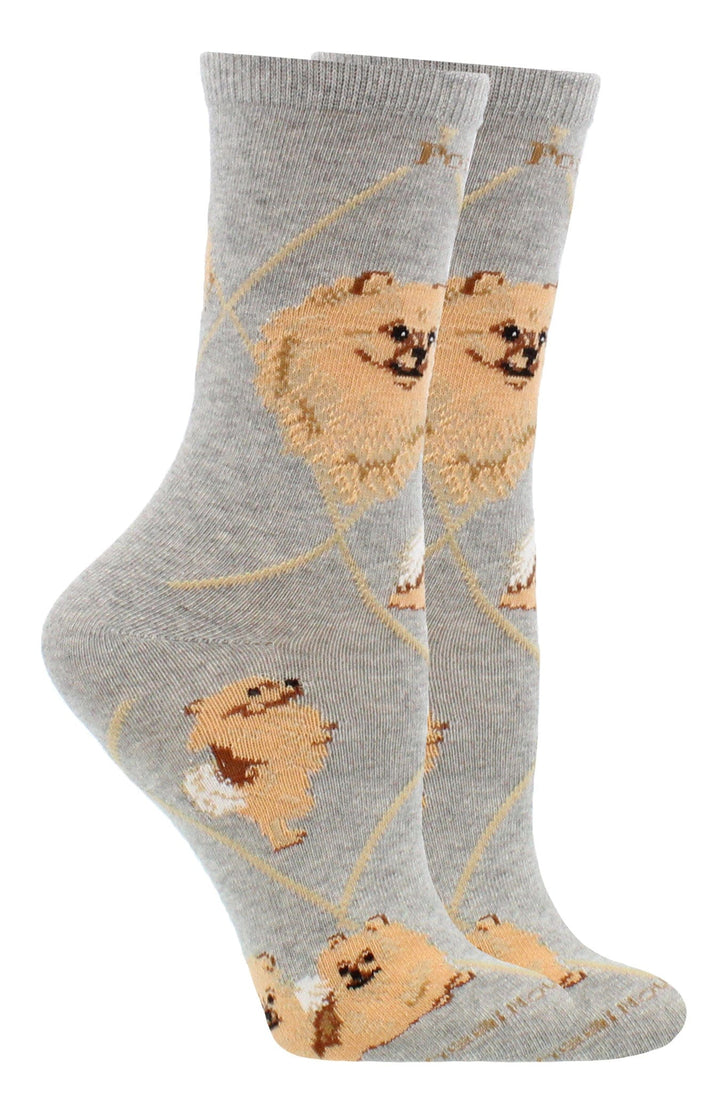 Wheel House Designs socks Gray / Medium Pomeranian Socks Perfect Dog Lovers Gift