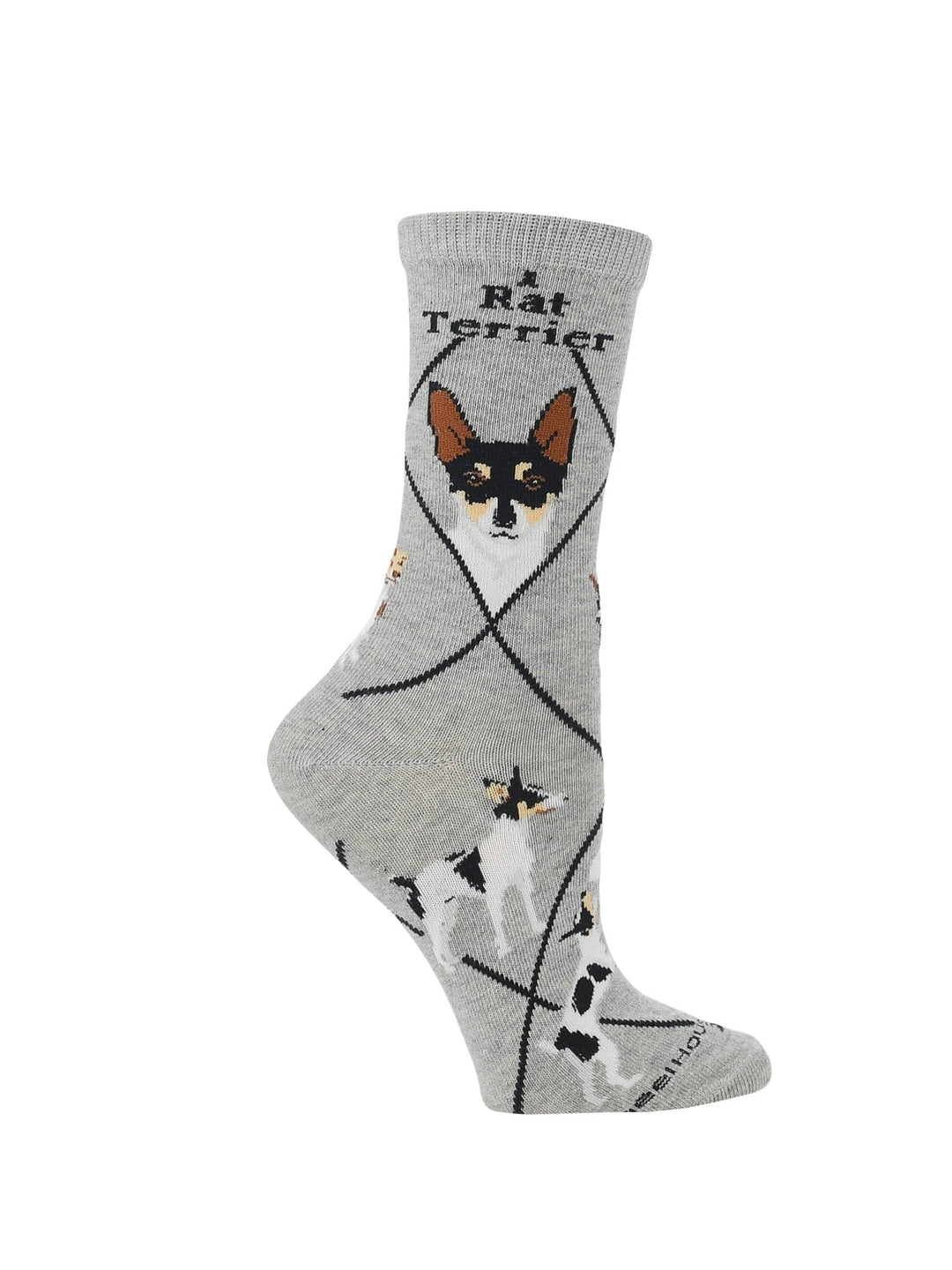 Wheel House Designs socks Gray / Medium Rat Terrier Socks Perfect Dog Lovers Gift