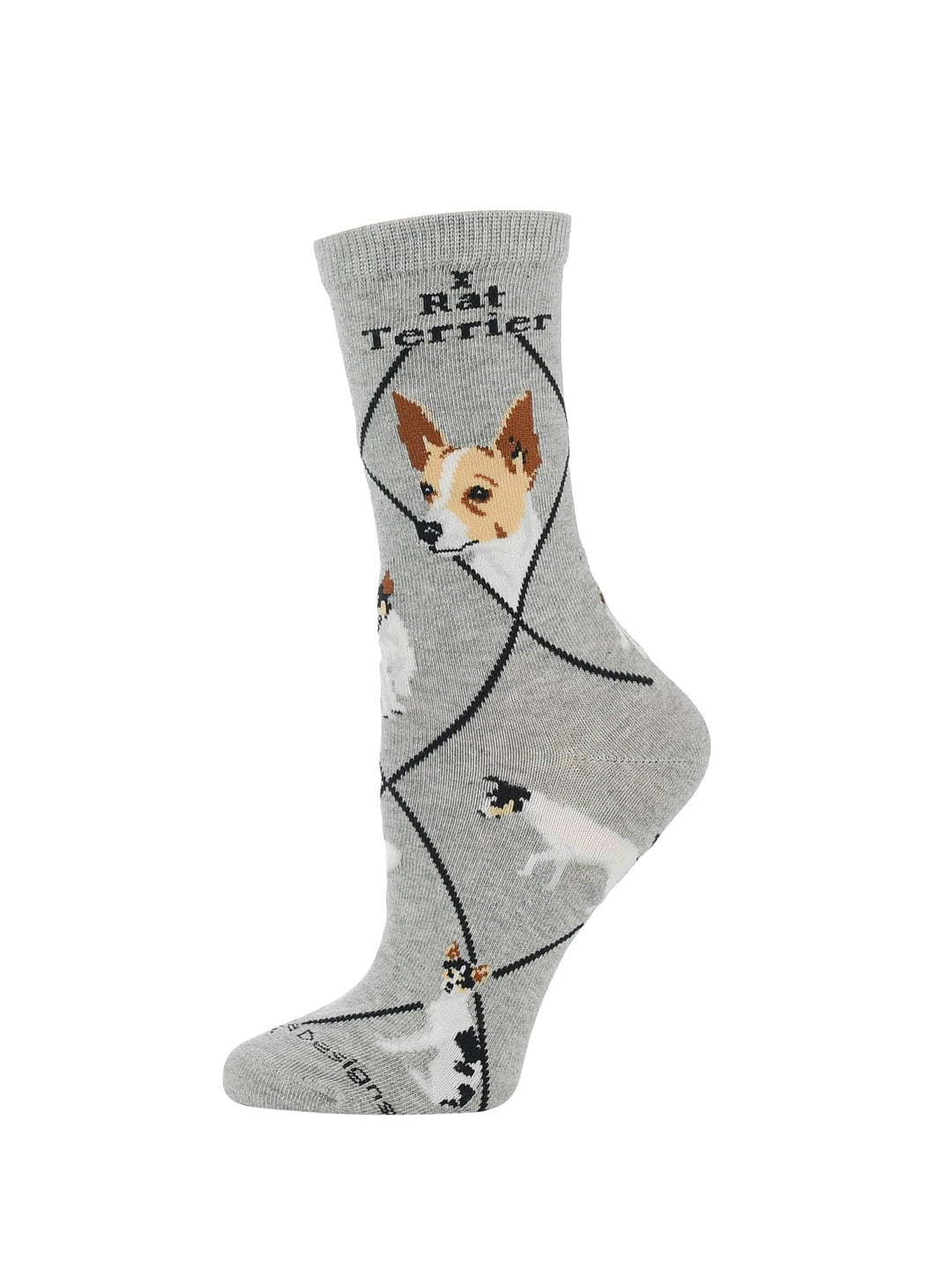 Wheel House Designs socks Gray / Medium Rat Terrier Socks Perfect Dog Lovers Gift