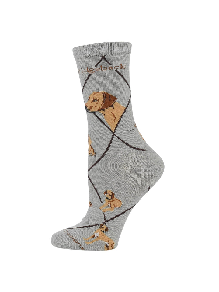 Wheel House Designs socks Gray / Medium Rhodesian Ridgeback Socks Perfect Dog Lovers Gift