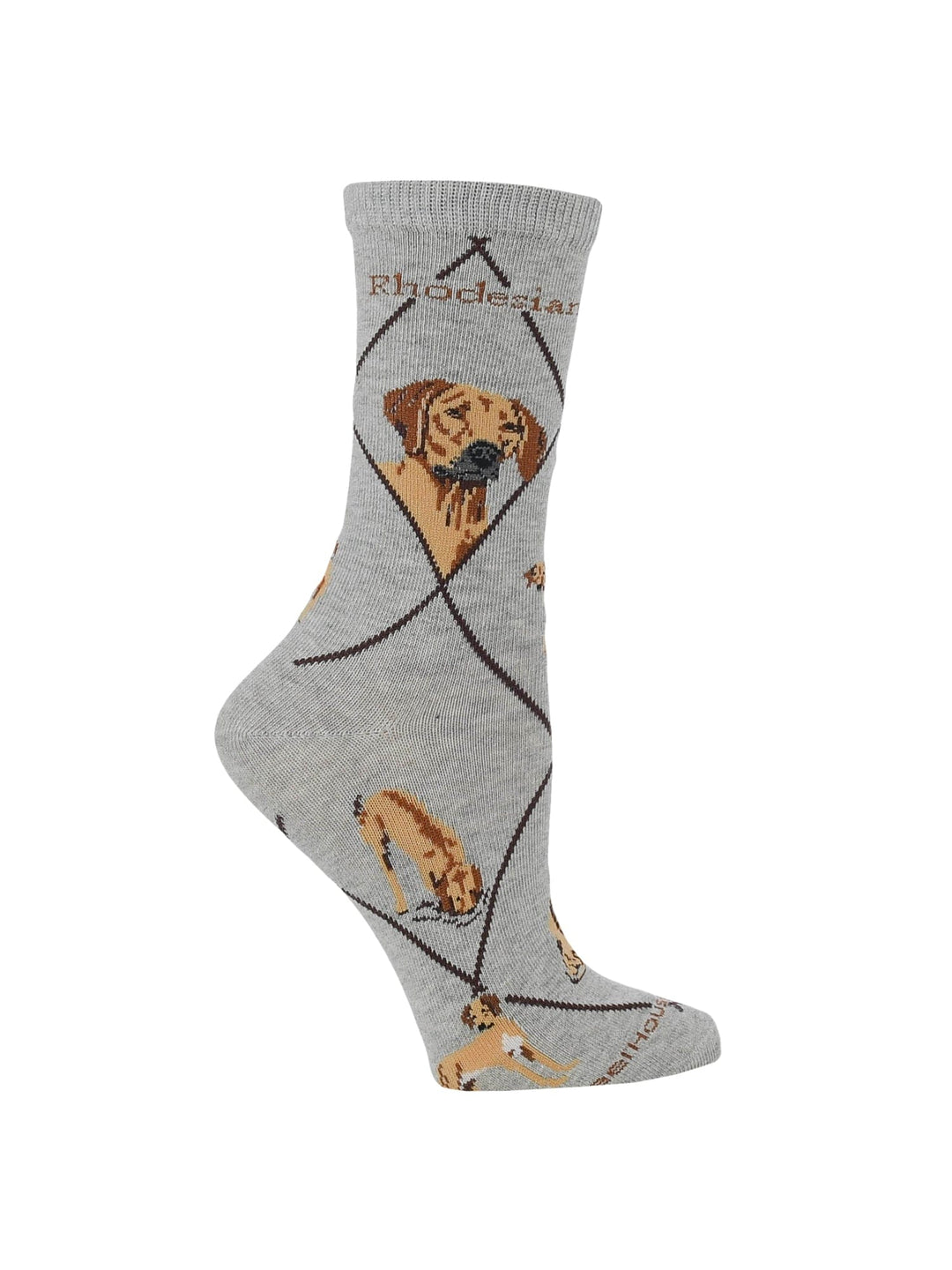 Wheel House Designs socks Gray / Medium Rhodesian Ridgeback Socks Perfect Dog Lovers Gift