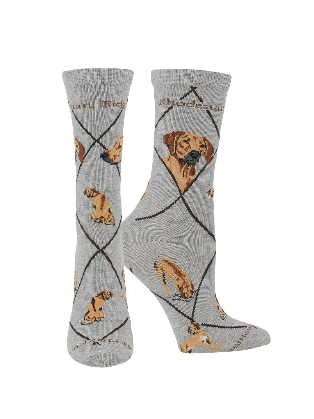 Wheel House Designs socks Gray / Medium Rhodesian Ridgeback Socks Perfect Dog Lovers Gift