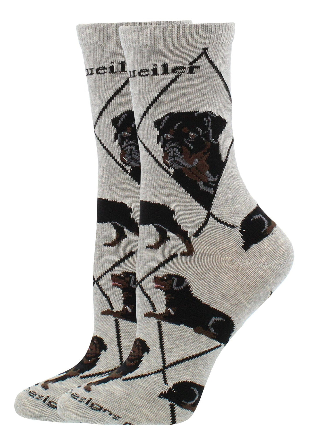 Wheel House Designs socks Gray / Medium Rottweiler Socks Perfect Dog Lovers Gift